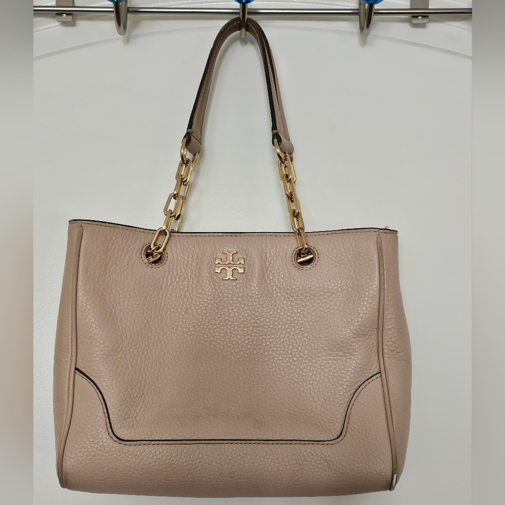 Tory Burch Marsden Tote Small Light Oak Pink